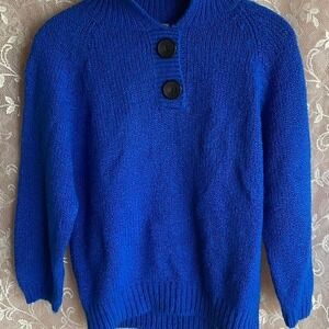 Vintage TOI Comfy Knit Blue Sweater
